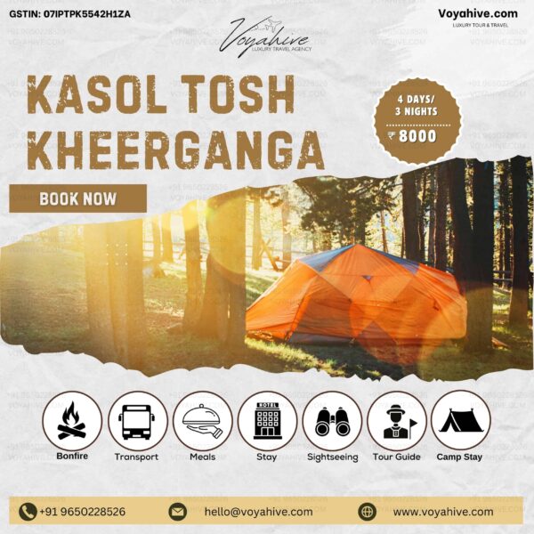 Kasol Tosh Kheerganga Tour Package